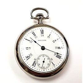 Waltham P.S. Bartlett Railroad Vintage Unisex 54mm Pocket Watch