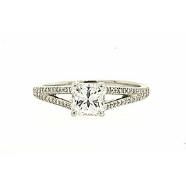 Tiffany & Co. Lucida .79 F VVS2 Diamond Engagement Ring Split Shank sz 6.5