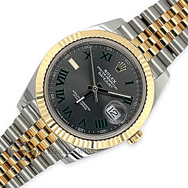 Rolex Datejust 41 Wimbledon Green Slate Dial Jubilee