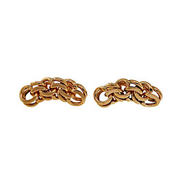 Vintage Tiffany & Co Charm Bracelet Double Spiral Link Earrings 14k Yellow Gold