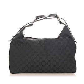 Gucci GG Horsebit Canvas Handbag