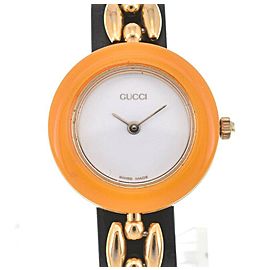 GUCCI 11/12.2 Gold Plated Quartz Watch LXGJHW-543