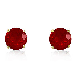 4.5 CTW 14K Solid Gold Sweet Countenance Ruby Earrings