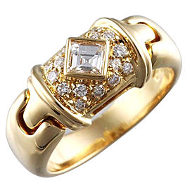 Bvlgari 18K Yellow Gold Diamond Bvlgari Ring Size 5