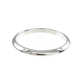 TIFFANY & Co 950 Platinum Band Ring LXGYMK-834