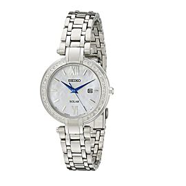 Seiko SUT181 Stainless Steel with Diamond Quartz 30mm Womens Watch