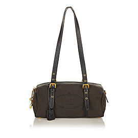 Prada Canapa Logo Canvas Shoulder Bag