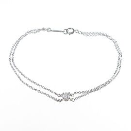 TIFFANY & Co 950 Platinum solitaire Bracelet LXGKM-56