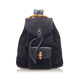 Gucci Bamboo Suede Backpack