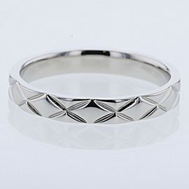 CHANEL 950 Platinum Matelasse Ring LXGBKT-880