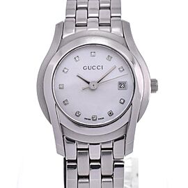 GUCCI 5500L Stainless Steel/Stainless Steel Quartz Watch