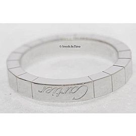 Cartier 18K White Gold Lanieres Ring Size 48