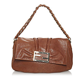 Fendi Mia Leather Shoulder Bag