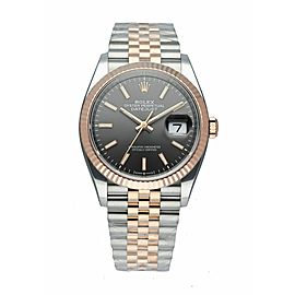 Rolex Datejust 126231 Steel & 18K Rose gold Men's Watch Box & Papers