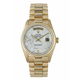 Rolex Day Date President 18038 Marble Diamond Dial