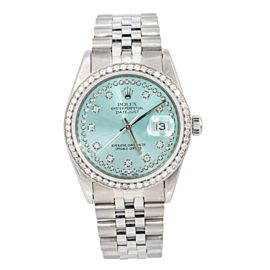 ROLEX DATEJUST 36MM 1601 FLOWER DIAL WITH TWO TONE JUBILEE BRACELET