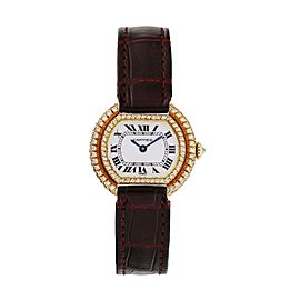 Cartier Paris Ellipse Gondole 18k Yellow Gold Ladies Watch