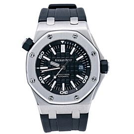 AUDEMARS PIGUET ROYAL OAK DIVER WATCH 15703ST.OO.A002CA.01 BLACK DIAL