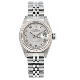 ROLEX LADY-DATEJUST WATCH 26MM 69174 SILVER DIAL WITH STAINLESS STEEL BRACELET