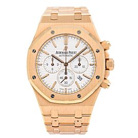 AUDEMARS PIGUET ROYAL OAK CHRONOGRAPH ROSE GOLD WHITE DIAL 26320OR.OO.1220OR.02