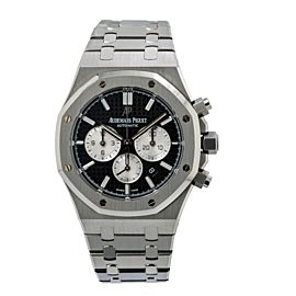 AUDEMARS PIGUET ROYAL OAK CHRONOGRAPH WATCH BLACK DIAL - 26331ST.OO.1220ST.02