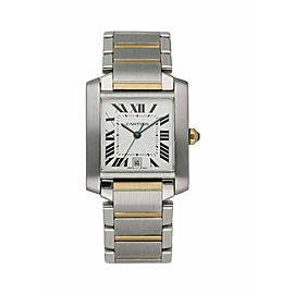 Cartier Tank Francaise 2302 Two Tone Automatic Large Men's Watch