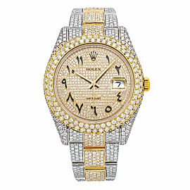 Rolex Datejust II 126331 41MM Yellow Gold Diamond Dial With Two Tone Bracelet