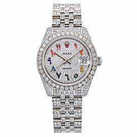 Rolex Datejust 36MM Rainbow Diamond Dial With Stainless Steel Bracelet