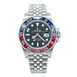 ROLEX GMT MASTER II PEPSI WATCH 126710BLRO BLUE AND RED BEZEL JUBILEE BRACELET