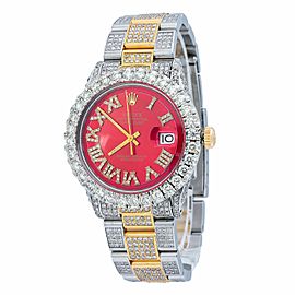 ROLEX DATEJUST RED MEN'S WATCH - 1601