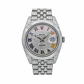 ROLEX DATEJUST SILVER MEN'S WATCH - 126333