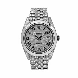 ROLEX DATEJUST SILVER MEN'S WATCH - 126300