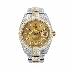 ROLEX SKY-DWELLER CHAMPAGNE MEN'S WATCH - 326933