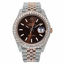 ROLEX DATEJUST BROWN MEN'S WATCH - 126331