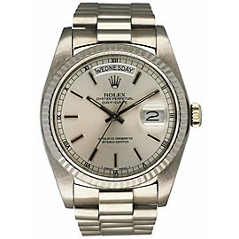 Rolex Day-Date 18039 18K White Gold Men's Watch