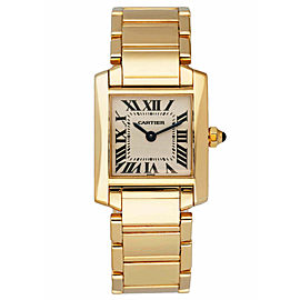 Cartier Tank Francaise 1820 18K Yellow Gold Ladies Watch