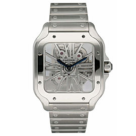 Cartier Santos Skeleton Large Mens Watch