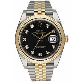 Rolex Datejust Diamond Dial Mens Watch