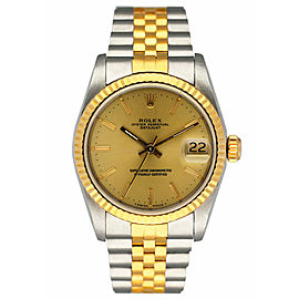 Rolex Datejust Midsize Champagne Dial Ladies Watch