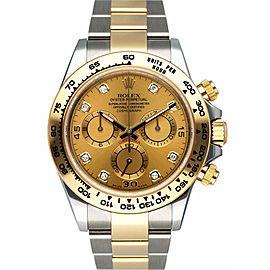 Rolex Daytona Diamond Dial Mens Watch