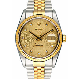 Rolex Datejust Anniversary Diamond Dial Mens Watch