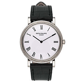 Patek Philippe Calatrava White Dial Mens Watch