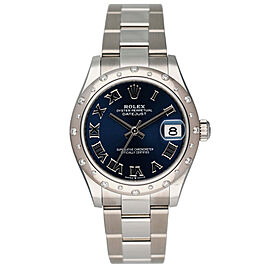 Rolex Datejust Diamond Blue Dial Ladies Watch