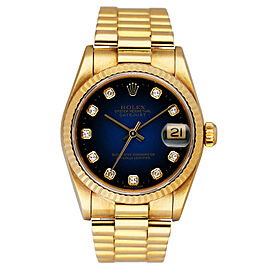 Rolex Datejust Blue Vignette Ladies Watch