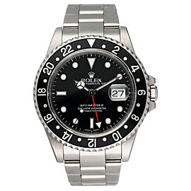 Rolex GMT Master II Stainless Steel Mens Watch