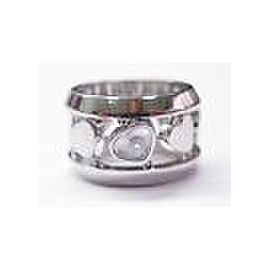 Chopard 18Kt Happy Diamonds Heart WIDE Ring White Gold Size