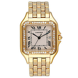 Cartier Panthere Large Size Diamond 18K Yellow Gold Watch