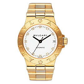 Bvlgari Diagono Midsize 18K Yellow Gold Ladies Watch