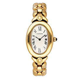 Cartier Baignoire 18K Yellow Gold Ladies Watch