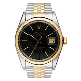 Rolex Datejust 16013 Black Dial Mens Watch